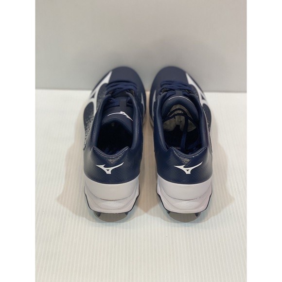MIZUNO MENS CLEAT BASEBALL SHOE US 12 WAVE SELECT NINE NAVY BLUE WHITE NEW NWT - Picture 5 of 7